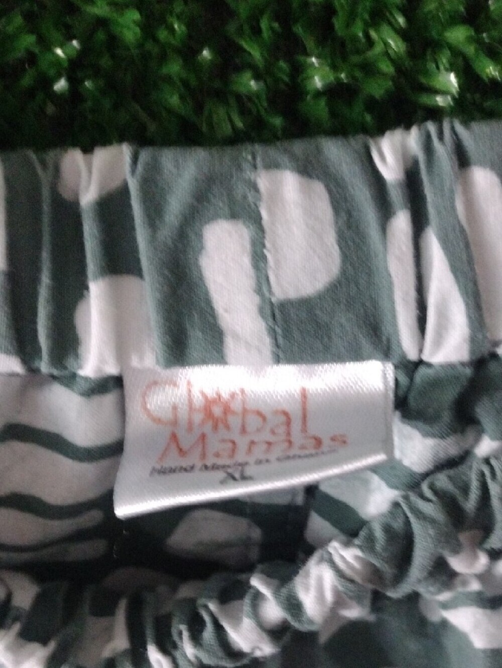 Wide Leg Printed Pants - Gray & White - Picture 2 of 3